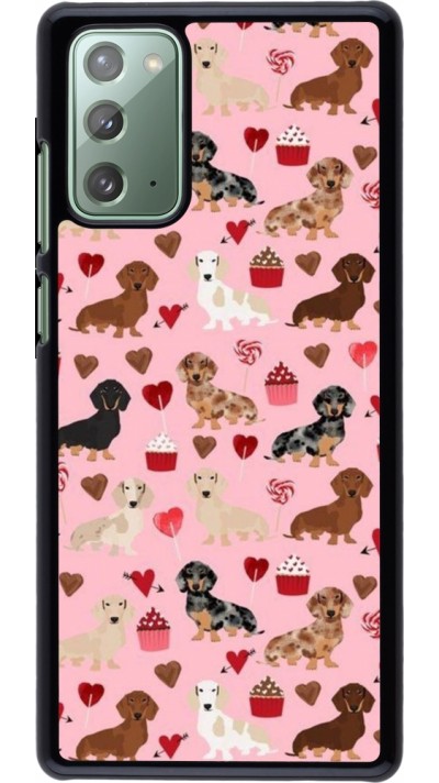Samsung Galaxy Note 20 Case Hülle - Valentine 2024 puppy love