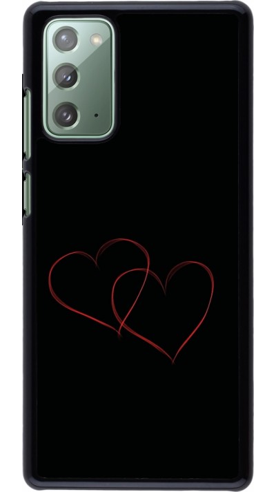 Samsung Galaxy Note 20 Case Hülle - Valentine 2023 attached heart