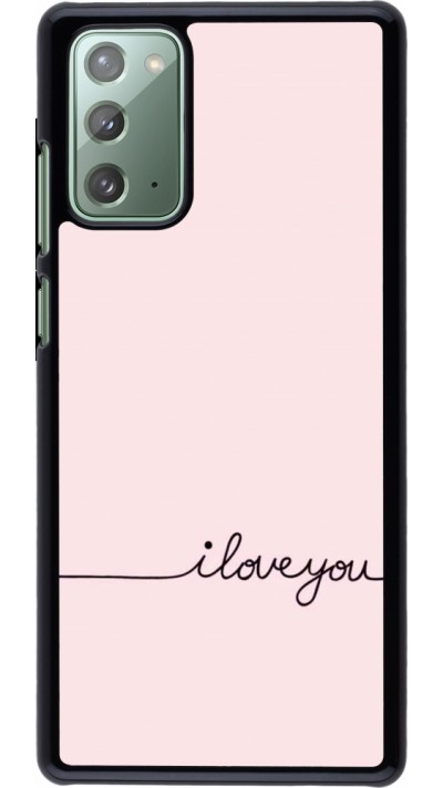 Samsung Galaxy Note 20 Case Hülle - Valentine 2023 i love you writing