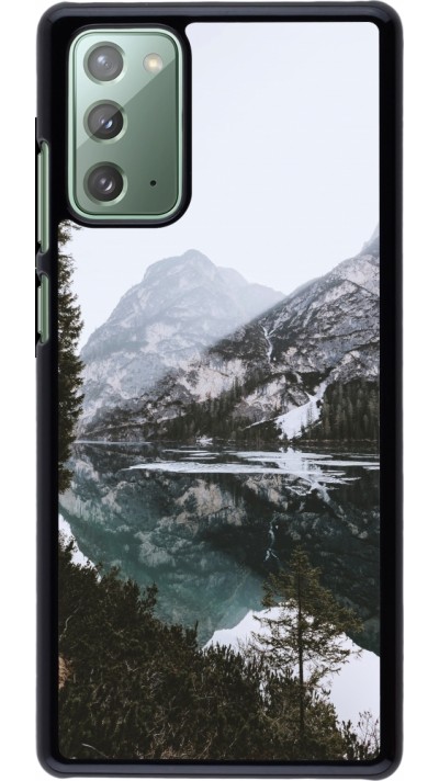 Samsung Galaxy Note 20 Case Hülle - Winter 22 snowy mountain and lake
