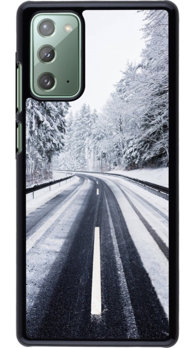 Samsung Galaxy Note 20 Case Hülle - Winter 22 Snowy Road