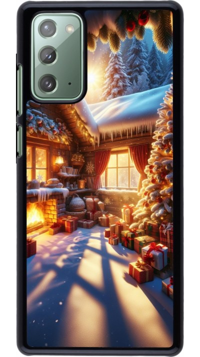Samsung Galaxy Note 20 Case Hülle - Weihnachten Chalet Feerie