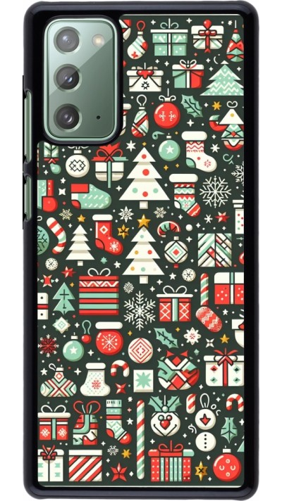 Samsung Galaxy Note 20 Case Hülle - Weihnachten 2023 Flachmuster