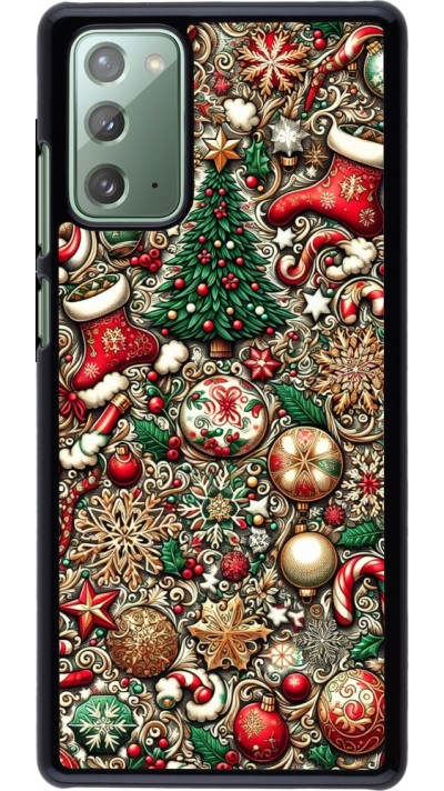 Samsung Galaxy Note 20 Case Hülle - Weihnachten 2023 Mikromuster