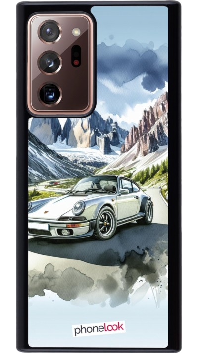 Samsung Galaxy Note 20 Ultra Case Hülle - Porsche 911 Berg Aquarell