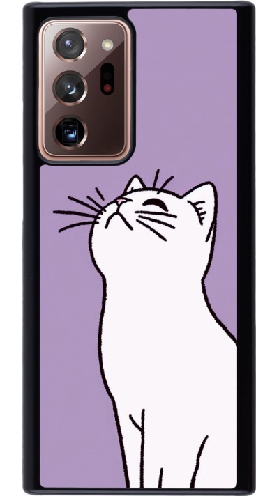 Samsung Galaxy Note 20 Ultra Case Hülle - Chat auf lila Hintergrund