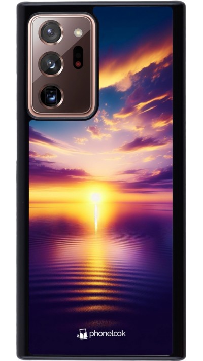 Samsung Galaxy Note 20 Ultra Case Hülle - Sonnenuntergang gelb violett