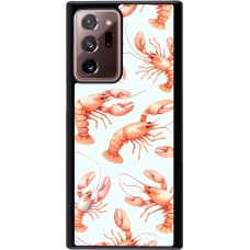 Samsung Galaxy Note 20 Ultra Case Hülle - Muster von pastellfarbenen Hummern