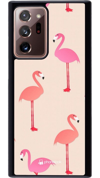 Hülle Samsung Galaxy Note 20 Ultra - Pink Flamingos Pattern
