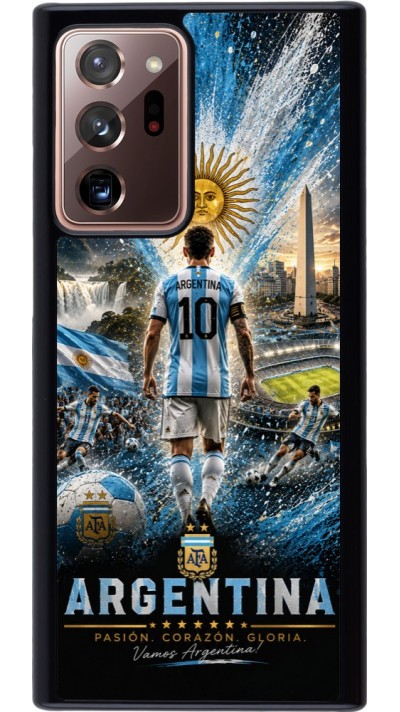 Samsung Galaxy Note 20 Ultra Case Hülle - Fussball Argentinien splash 2026