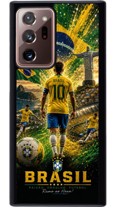 Samsung Galaxy Note 20 Ultra Case Hülle - Fussball Brasilien splash 2026