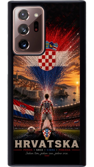 Samsung Galaxy Note 20 Ultra Case Hülle - Fussball Kroatien splash 2026