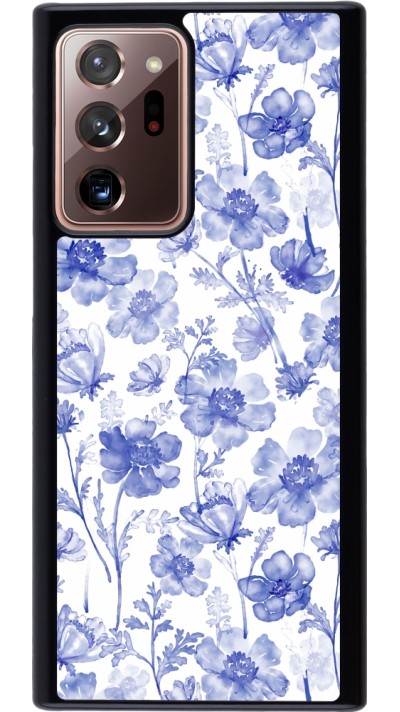 Samsung Galaxy Note 20 Ultra Case Hülle - Spring 23 watercolor blue flowers