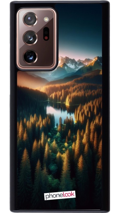 Samsung Galaxy Note 20 Ultra Case Hülle - Sonnenuntergang Waldsee