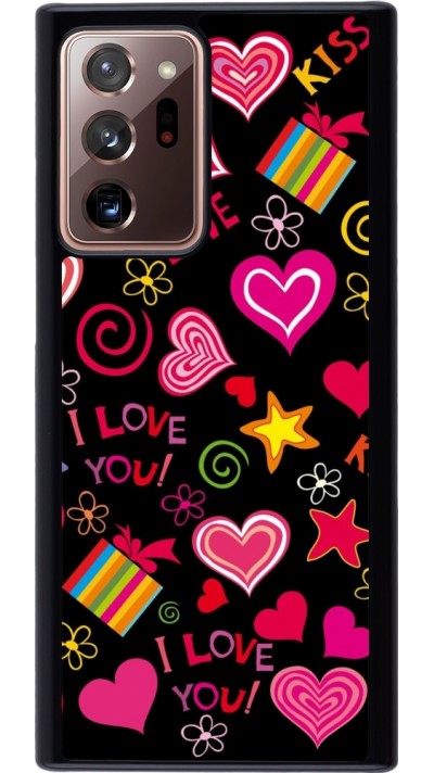 Samsung Galaxy Note 20 Ultra Case Hülle - Valentine 2023 love symbols