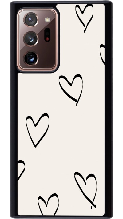 Samsung Galaxy Note 20 Ultra Case Hülle - Valentine 2023 minimalist hearts
