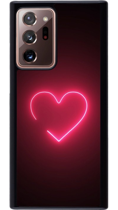 Samsung Galaxy Note 20 Ultra Case Hülle - Valentine 2023 single neon heart