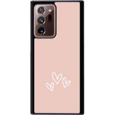 Samsung Galaxy Note 20 Ultra Case Hülle - Valentine 2023 three minimalist hearts