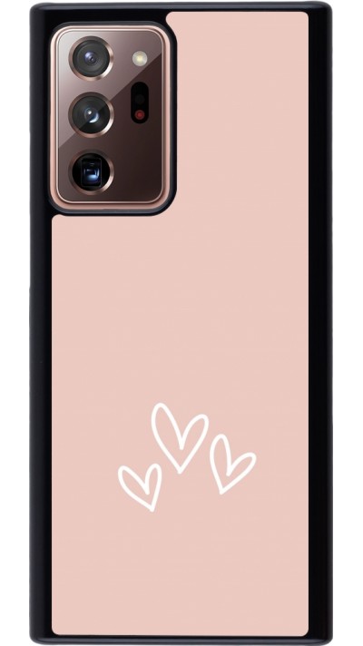 Samsung Galaxy Note 20 Ultra Case Hülle - Valentine 2023 three minimalist hearts