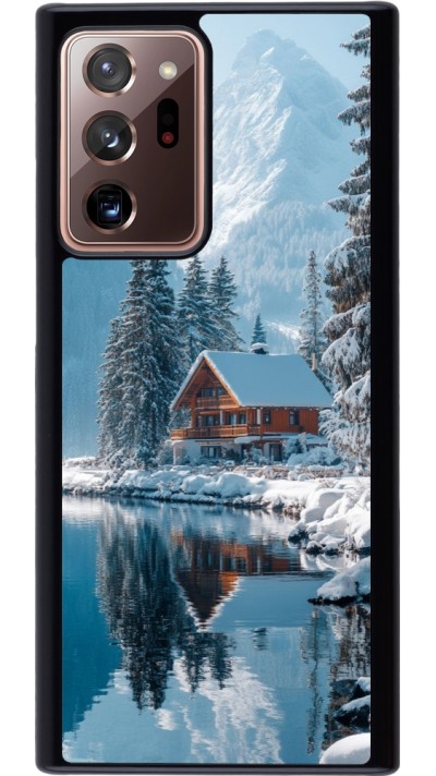Samsung Galaxy Note 20 Ultra Case Hülle - Winter 25 Winter house forest day