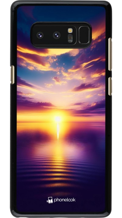 Samsung Galaxy Note8 Case Hülle - Sonnenuntergang gelb violett