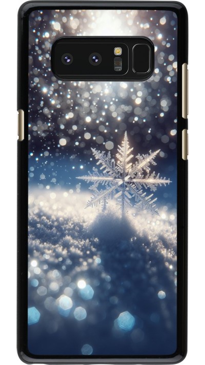 Samsung Galaxy Note8 Case Hülle - Schneeflocke Solar Glanz