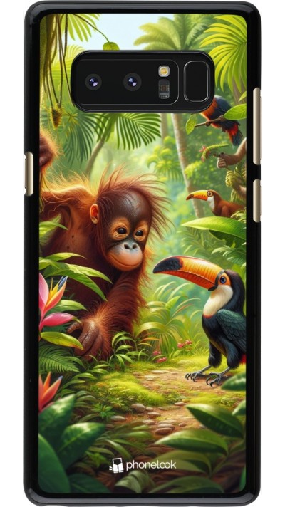 Samsung Galaxy Note8 Case Hülle - Tropischer Dschungel Tayrona