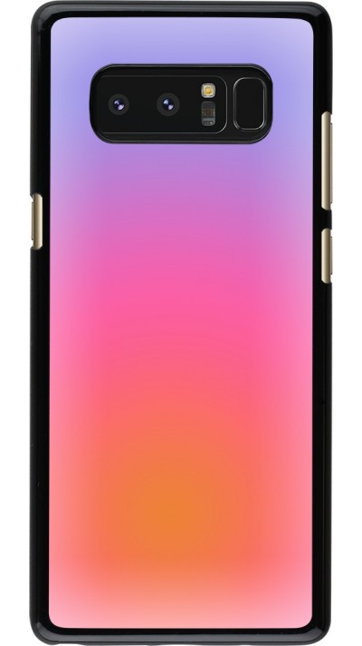 Samsung Galaxy Note8 Case Hülle - Orange Pink Blue Gradient
