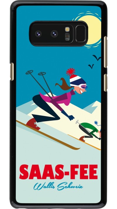 Samsung Galaxy Note8 Case Hülle - Saas-Fee Ski Downhill