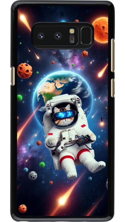 Samsung Galaxy Note8 Case Hülle - VR SpaceCat Odyssee