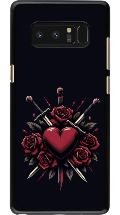 Samsung Galaxy Note8 Case Hülle - Valentine 2024 gothic love