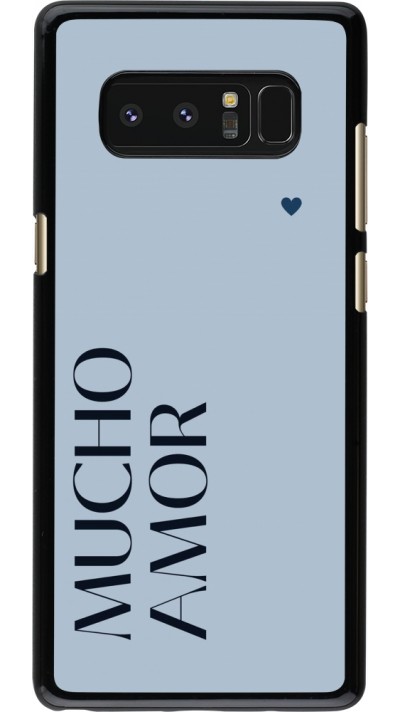 Samsung Galaxy Note8 Case Hülle - Valentine 2024 mucho amor azul
