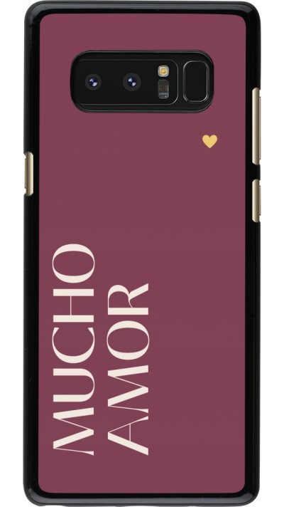 Samsung Galaxy Note8 Case Hülle - Valentine 2024 mucho amor rosado