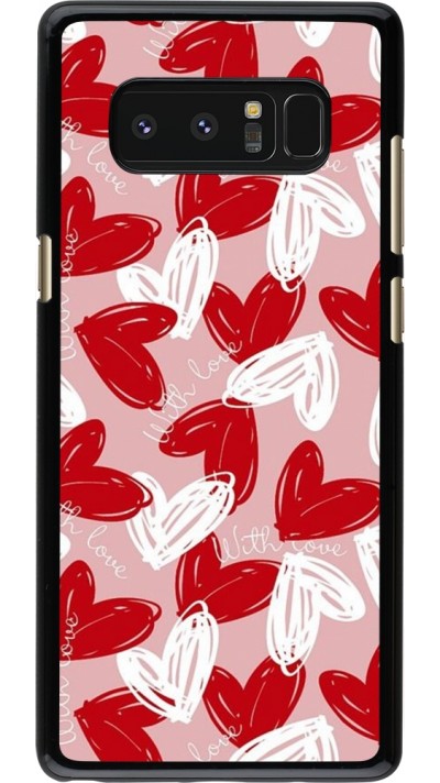 Samsung Galaxy Note8 Case Hülle - Valentine 2024 with love heart