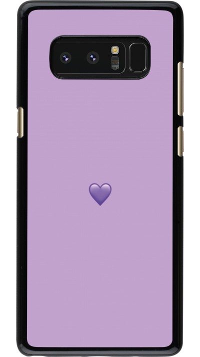 Samsung Galaxy Note8 Case Hülle - Valentine 2023 purpule single heart