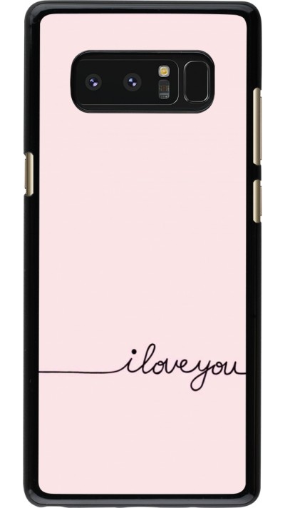 Samsung Galaxy Note8 Case Hülle - Valentine 2023 i love you writing