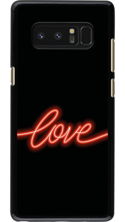 Samsung Galaxy Note8 Case Hülle - Valentine 2023 neon love