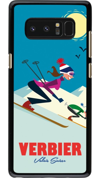Samsung Galaxy Note8 Case Hülle - Verbier Ski Downhill