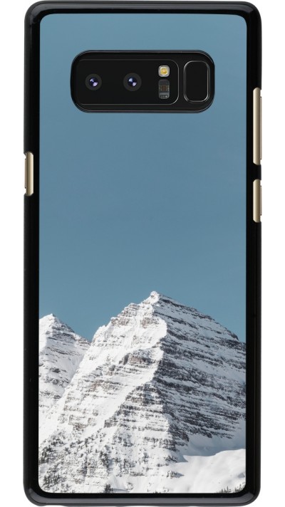 Samsung Galaxy Note8 Case Hülle - Winter 22 blue sky mountain
