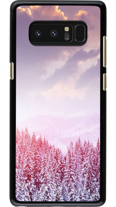 Samsung Galaxy Note8 Case Hülle - Winter 22 Pink Forest