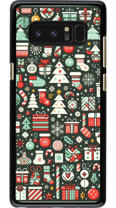 Samsung Galaxy Note8 Case Hülle - Weihnachten 2023 Flachmuster