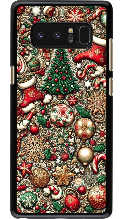 Samsung Galaxy Note8 Case Hülle - Weihnachten 2023 Mikromuster