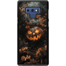 Samsung Galaxy Note9 Case Hülle - Halloween 2025 Pumpkin with flowers