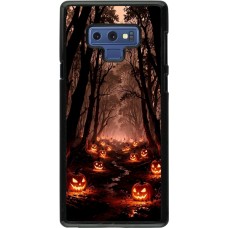 Samsung Galaxy Note9 Case Hülle - Halloween 2025 Road of Terrifying Pumpkins