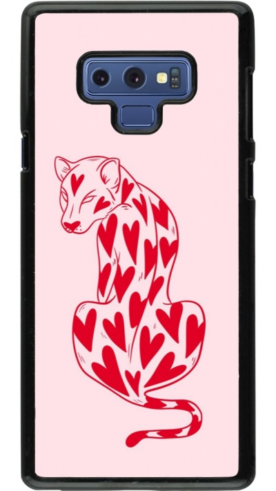 Samsung Galaxy Note9 Case Hülle - Leopard with hearts 2026