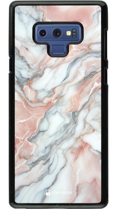 Samsung Galaxy Note9 Case Hülle - Rosa Leuchtender Marmor