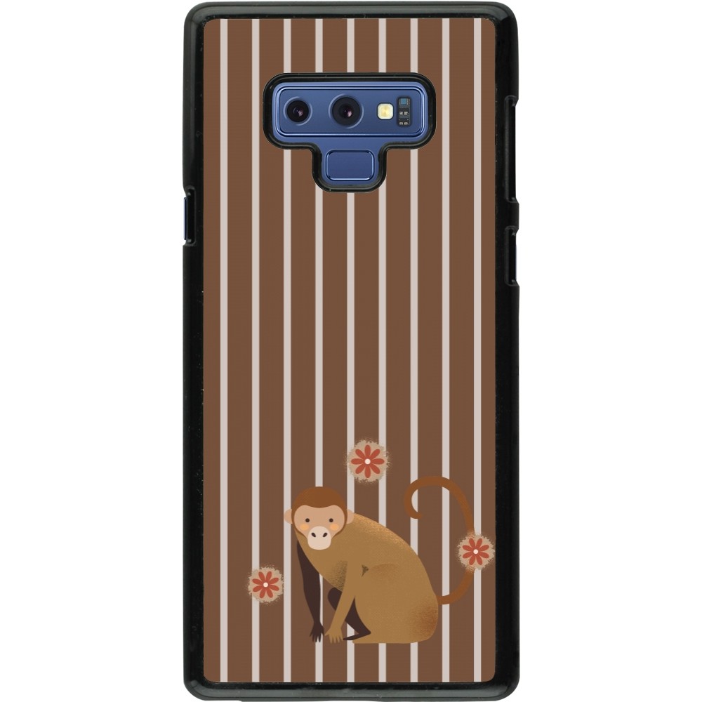Samsung Galaxy Note9 Case Hülle - Monkey with stripes