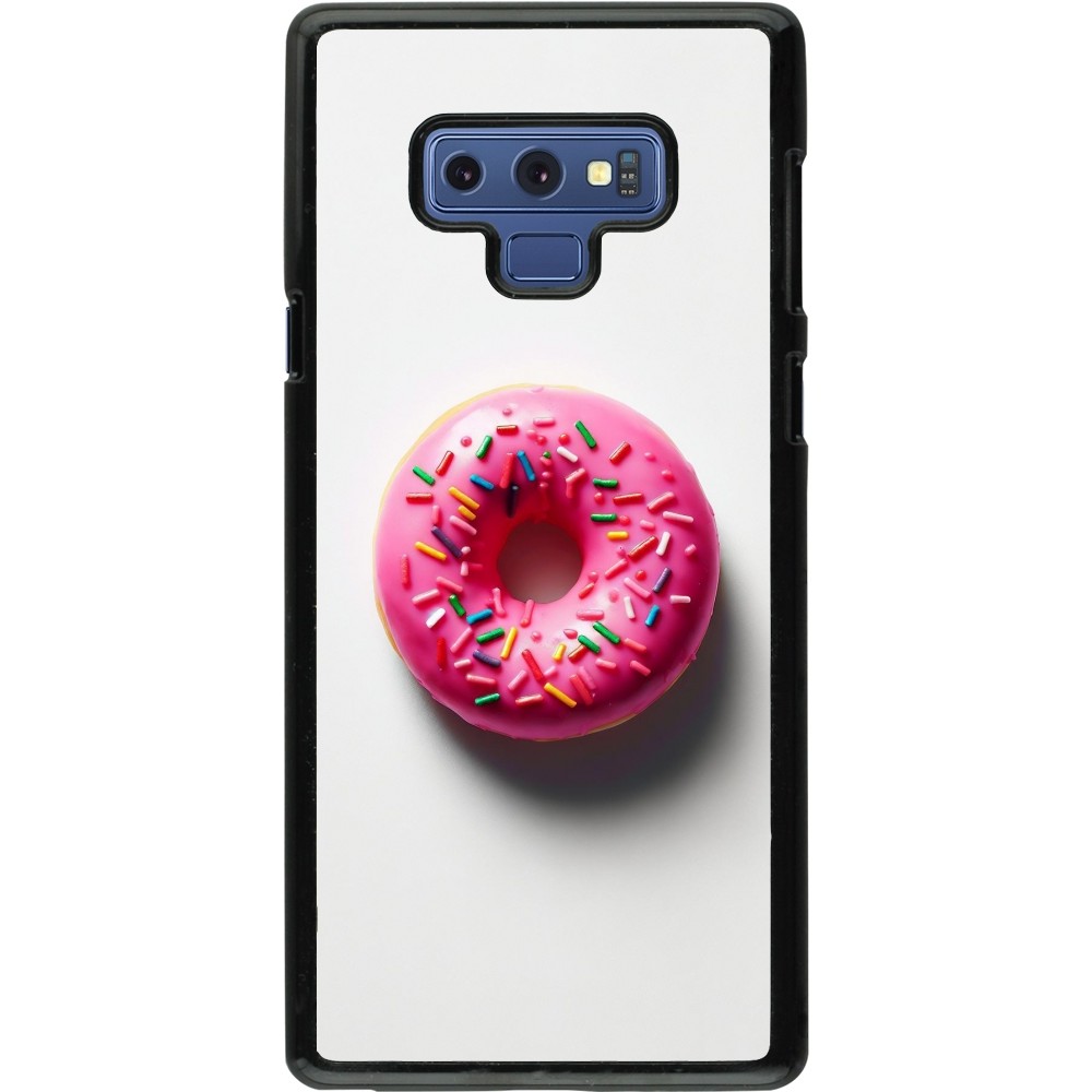 Samsung Galaxy Note9 Case Hülle - Weisser Hintergrund, pinker Donut