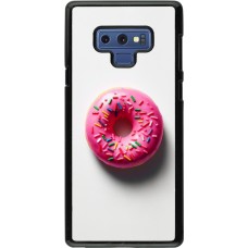 Samsung Galaxy Note9 Case Hülle - Weisser Hintergrund, pinker Donut