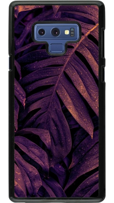 Samsung Galaxy Note9 Case Hülle - Purple Light Leaves